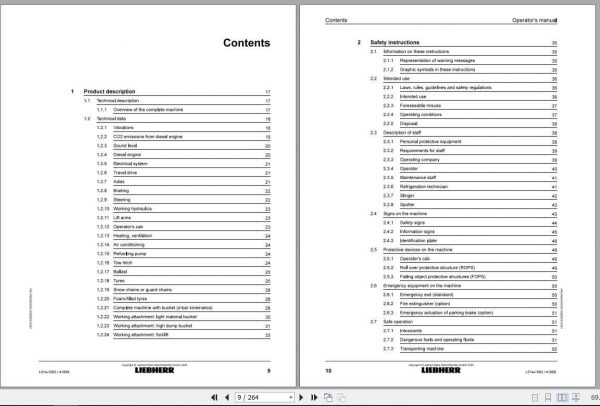 Liebherr Wheel Loader L514 G60 D 1583 41988 Operators Manual09 2020 2