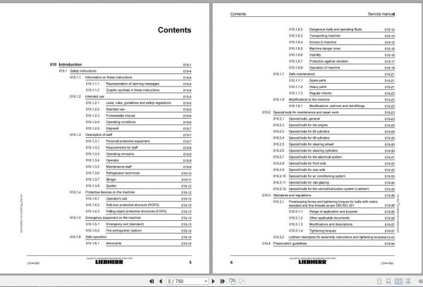 Liebherr Wheel Loader L514 G60 D 1583 Service Manual07 2020 2