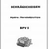 Linde Hydro Verstellpumpe BPV S Service Training ManualDE 1