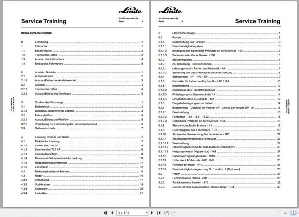 Linde Lift Truck T20 24SP T20 24AP Service Training ManualDE 2