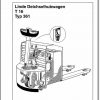Linde Pallet Truck T16 Typ 361 Service Training ManualDE 1