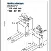 Linde Pallet Truck T20R BR140 T20S BR144 Service Training ManualDE 1