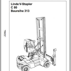 Linde V Stapler C 80 Service Training ManualDE 1