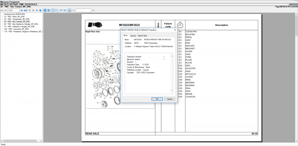 Massey Ferguson Tractor SA 11.2020 Parts Books and Workshop Manual 5