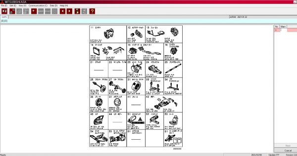 Mitsubishi ASA Europe G.Export USA Japan 01.2021 COMPLETE SET EPC Spare Parts Catalog 6