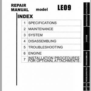 New Holland Mini Excavator LE09 Repair ManualS5PA0002E 1