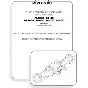 STILL Pimespo AR274G Axle Differential Unit Workshop Manual60424118 1