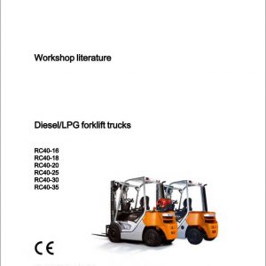 Still Diesel LPG Forklift RC40 16 to RC40 35 Workshop ManualRC40 4041 4056 1