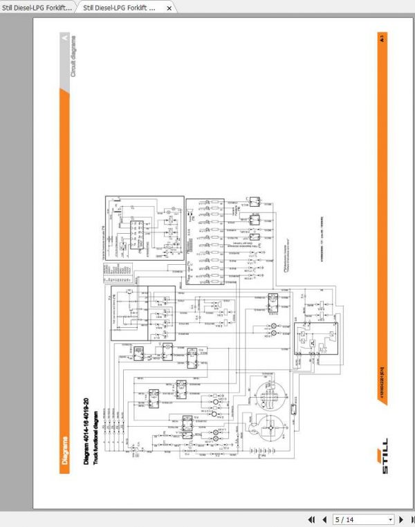 Still Diesel LPG Forklift RC40 Electrial Hydraulic Schematic 3