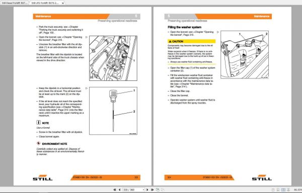 Still Diesel LPG Forklift RX70 20 35 Pilot Series Original Instructions 3