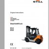 Still Diesel LPG Forklift Truck R70 35 40 45 50 Original Instructions 1