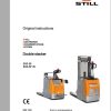 Still Double Pallet Stacker EXD20 EXD SF20 Original Instructions 1