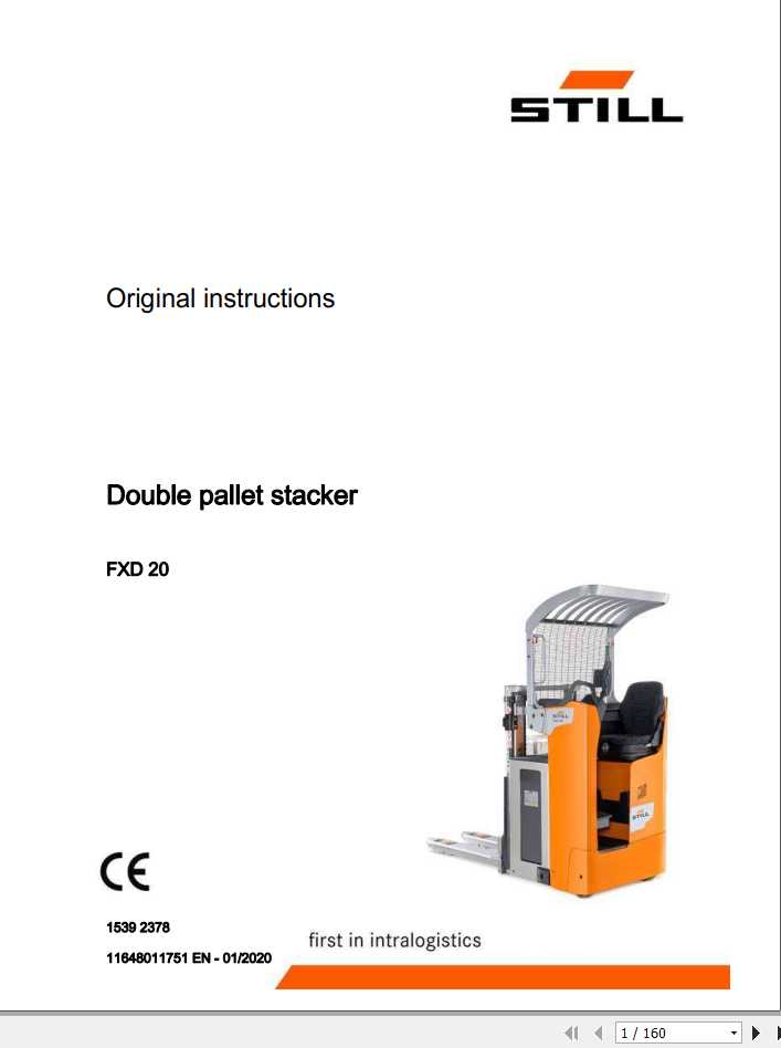 Still Double Pallet Stacker FXD20 Original Instructions 1