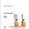 Still Electric Pallet Stacker ECV Original Instructions 1