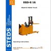 Still Electric Pallet Truck EGD S 16 Operating Instructions 1