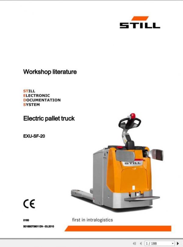 Still Electric Pallet Truck EXU SF 20 Workshop Manual 1