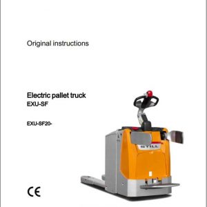 Still Electric Pallet Truck EXU SF 20 Original Instructions 1