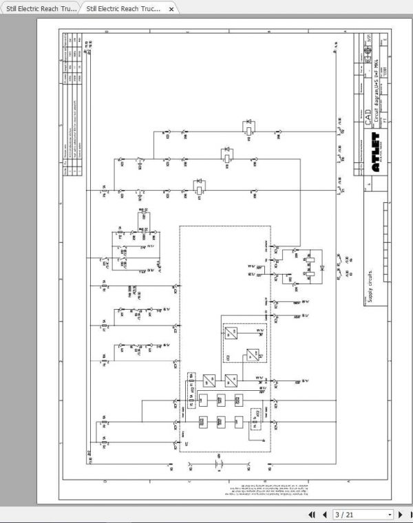 Still Electric Reach Truck FM 4W 20 25 Circuit Diagrams 2