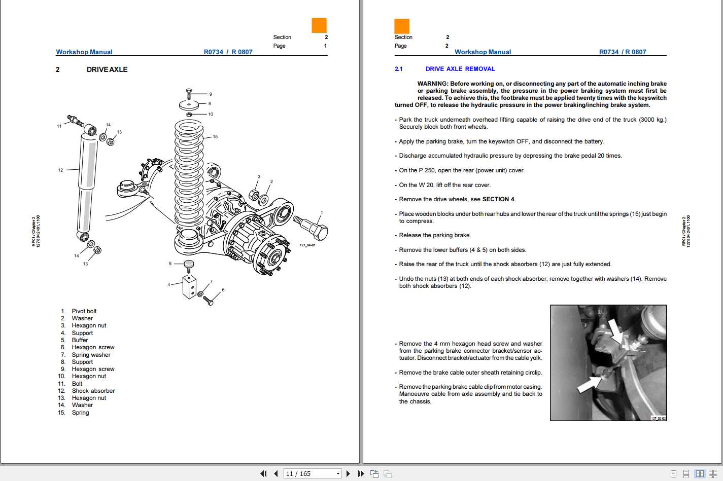 Still Electric Tractor R07 25 R08 20 Series 127 Workshop ManualR0734 R0807 3