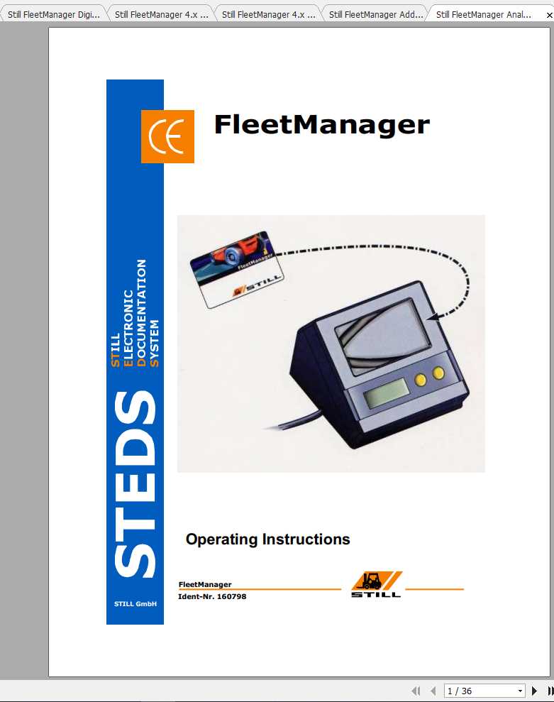 Still FleetManager Original Instructions 2