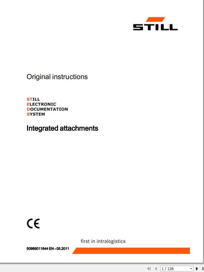 Still Integrated Attachments Original Instructions 1