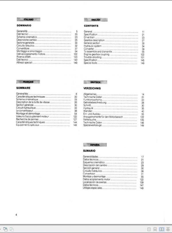 Still OM Pimespo Forklift DI30CH DI35C DI40C DI50C 500 Transmission Repair Manual 2