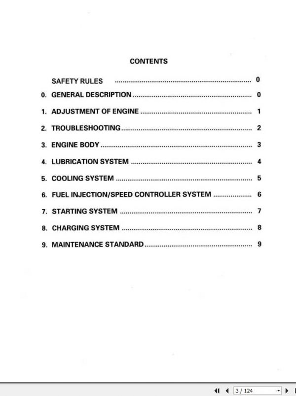 Still OM Pimespo Forklift Diesel Engine 4D98E Workshop Manual 2