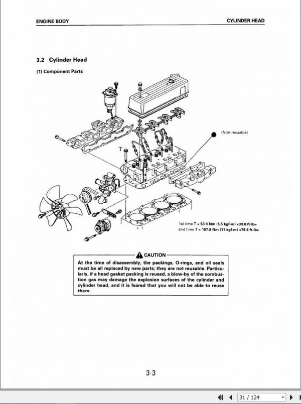 Still OM Pimespo Forklift Diesel Engine 4D98E Workshop Manual 3