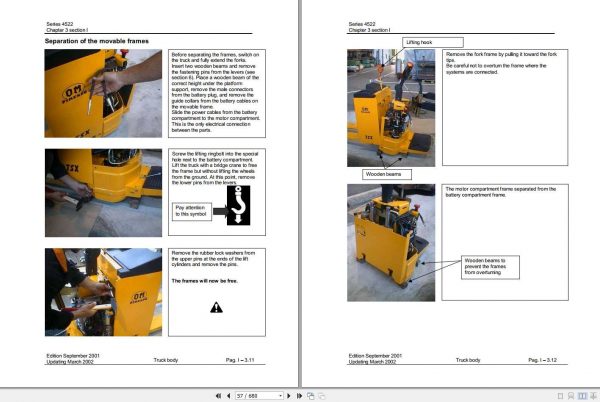 Still OM Pimespo Forklift Truck TSX 4522 CTX 4523 CTXi 4535 Workshop Manual 3