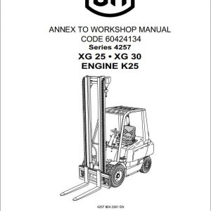 Still OM Pimespo Forklift XG25 XG30 Series 4257 Workshop Manual 1