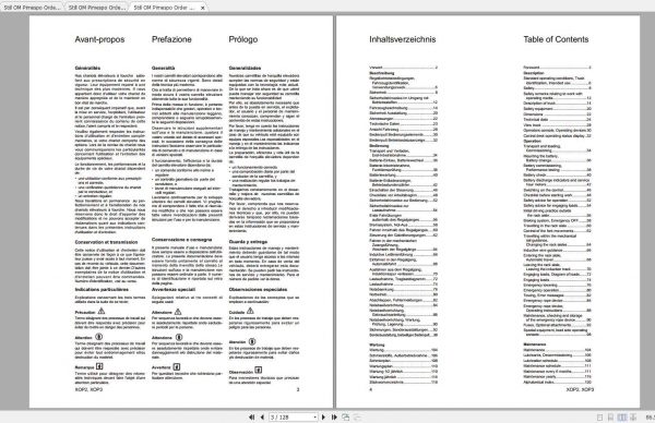 Still OM Pimespo Order Picker XOP2 XOP3 ac Operating Maintenance Instructions 3