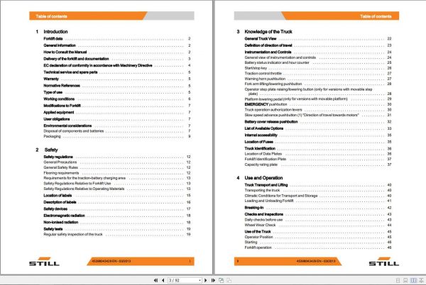 Still Order Picker COP 10 COP 20 COP H Original Instructions 2