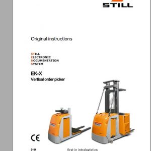 Still Order Picker EK X Original Instructions 1 1