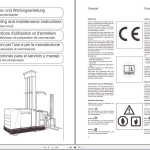 Still Order Picker MX10 MX13 Operating Maintenance Manual 1