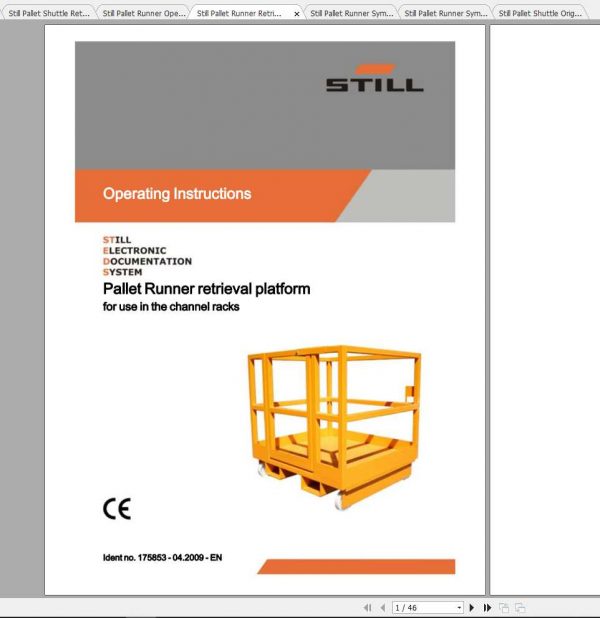 Still Pallet Runner Pallet Shuttle Original Instructions 3