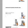 Still Pallet Stacker EXV EXP Electrical Hydraulic Schematic 1