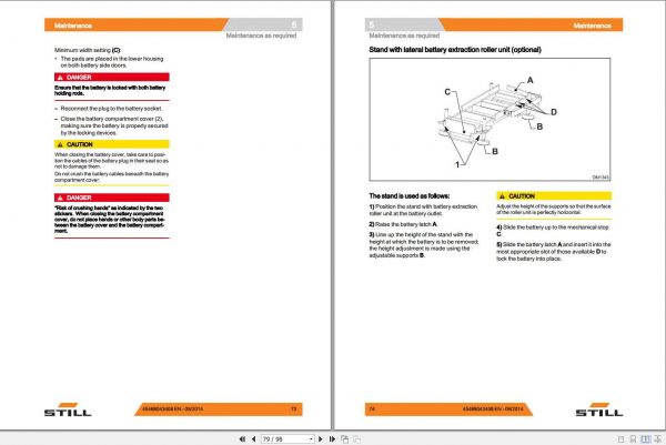 Still Pallet Stacker FV X 12 FV X 16 Original Instructions 3