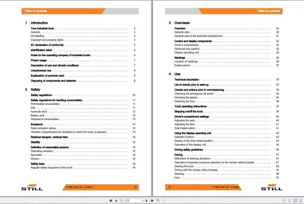 Still Pallet Stacker FXV14 FXV16 Original Instructions 2