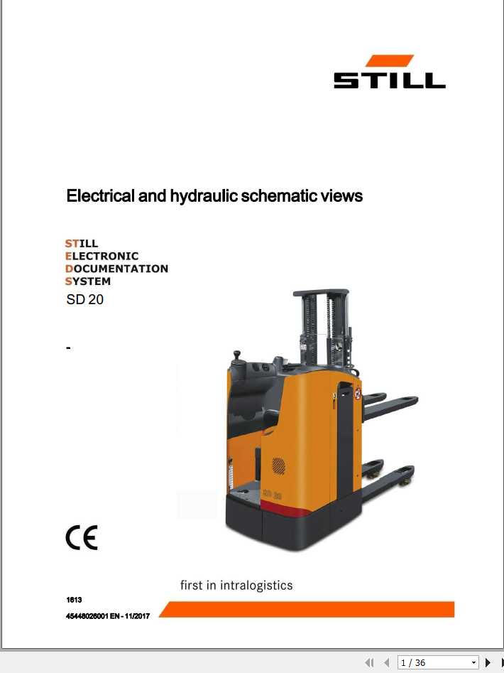 Still Pallet Stacker SD20 Electrical Hydraulic Schemactic 1