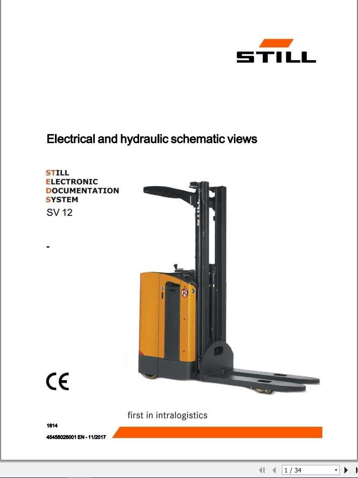 Still Pallet Stacker SV12 Electrical Hydraulic Schemactic 1