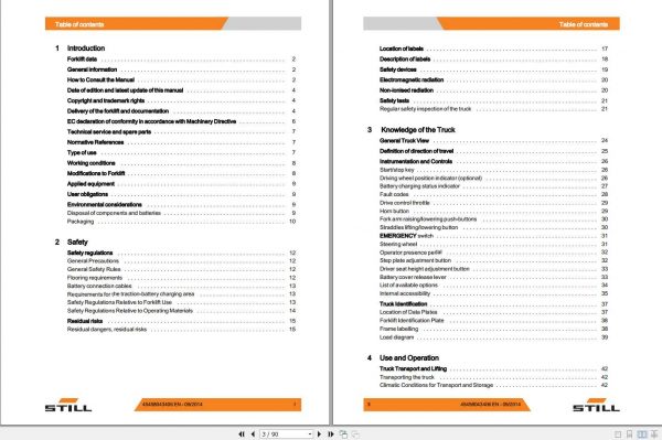 Still Pallet Stacker SV12 Original Instructions 2