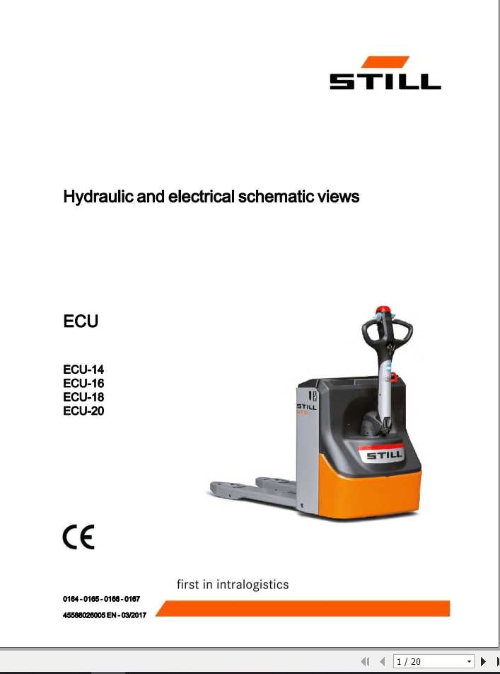 Still Pallet Truck ECU 14 16 18 20 Electrial Hydraulic Schematic 1