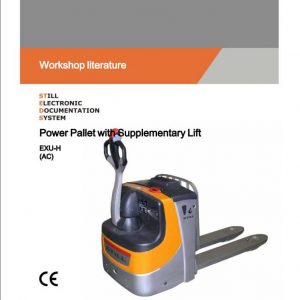 Still Pallet Truck with Supplementary Lift EXU H AC Workshop Manual 1