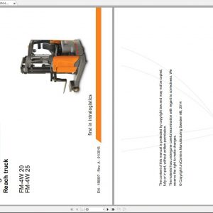 Still Reach Truck FM 4W20 FM 4W25 Original Instructions 1