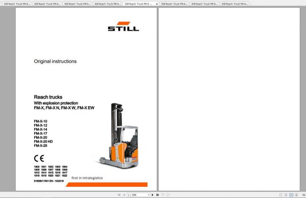 Still Reach Truck FM X Original Instructions 1