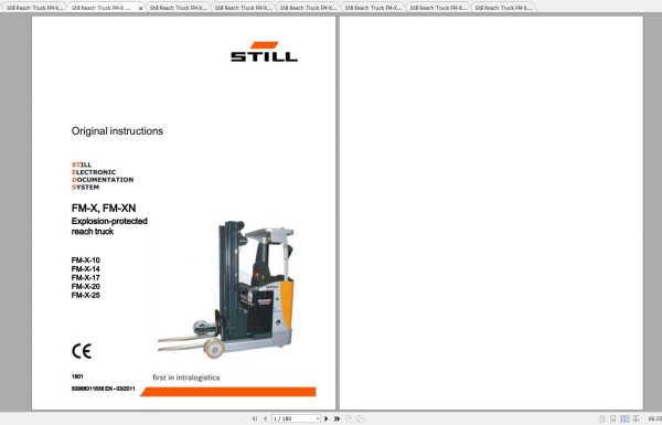 Still Reach Truck FM X Original Instructions 3