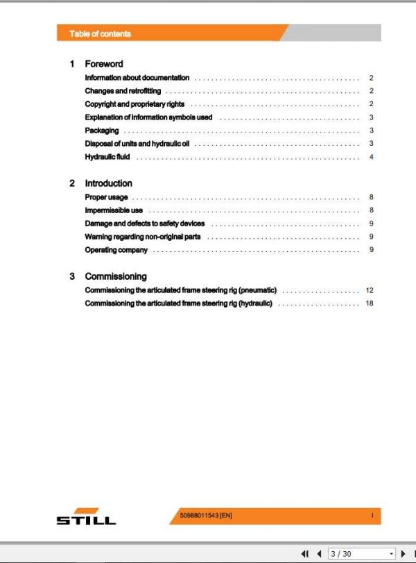 Still Tugger train with articulated frame steering Original Instructions 2