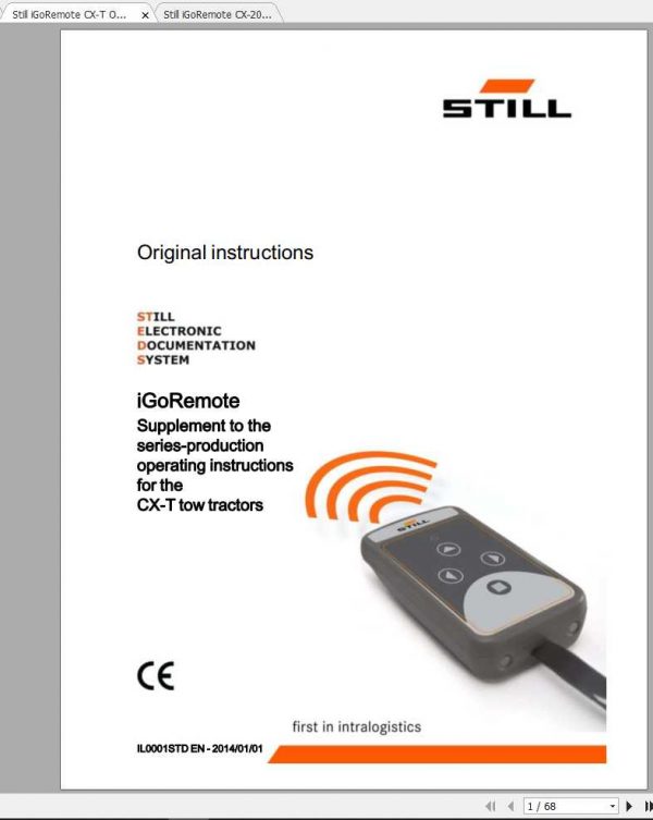 Still iGoRemote CX T CX 20 Original Instructions 2