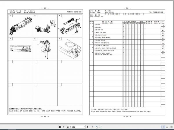 Tadano Rough Terrain Crane GR 1100EX 3P1 2EJ Parts CatalogENJP2018 2 1