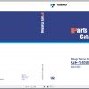 Tadano Rough Terrain Crane GR 1450EX 3P2R 2EJ Parts CatalogENJP2020 1